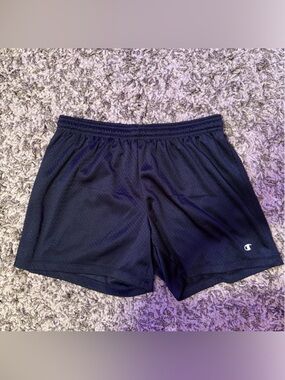 Champion Women's Blue Athletic Mesh Shorts